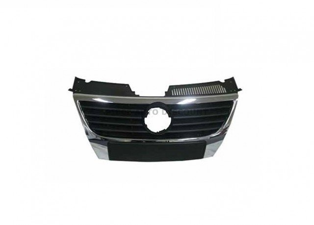 Acessar a peça Grelha frente com friso preta/quadro cromado anagrama 150mm