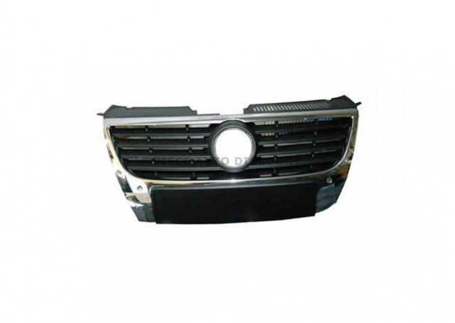 Acessar a peça Grelha frente com friso pretacom quadro cromado com buracosensor 