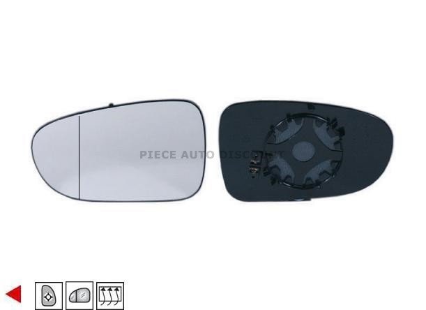 Acessar a peça Vidro do espelho esquerdo aquecido + suporte [grande angular]