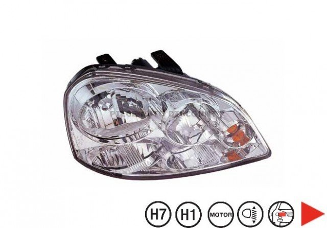 Acessar a peça Farol direito eletrico com motorh1+h7 4 portas/familiar