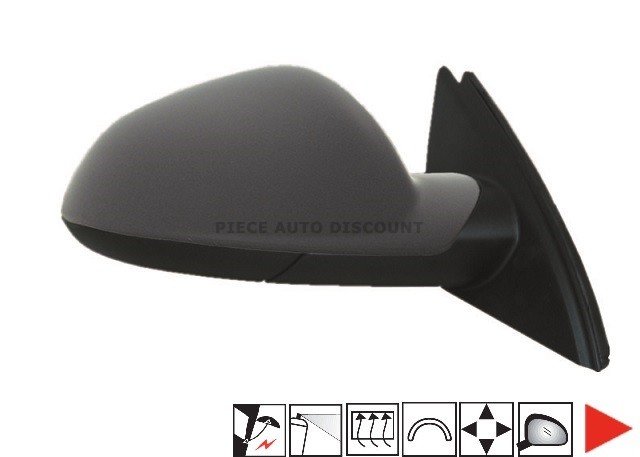 Acessar a peça Espelho direito eletrico, convexo, termico, preparado, guardalamatible, 9 pins