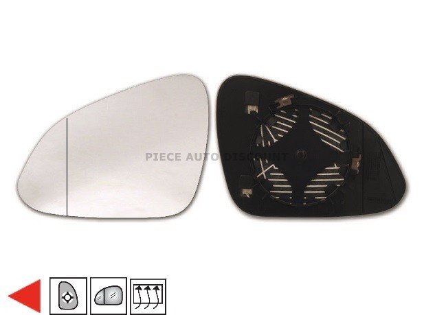 Acessar a peça Vidro com suporte esquerdo asferico, termico