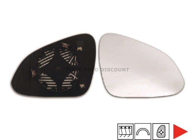 Acessar a peça Vidro com suporte direito convexo, termico