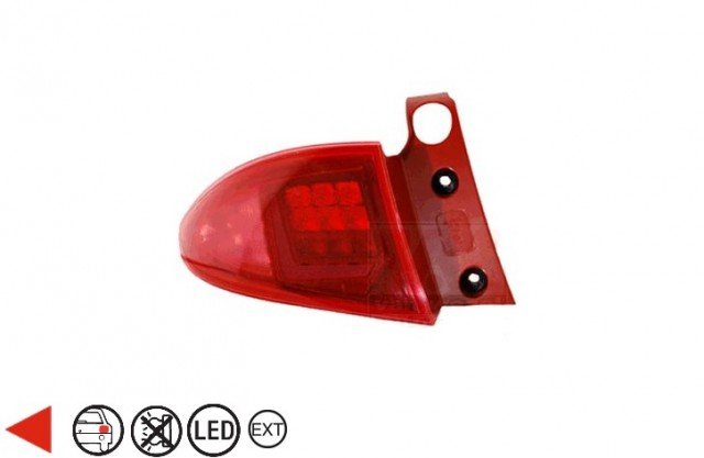 Acessar a peça Farolim traseiro exterior do lado esquerdo [LED]