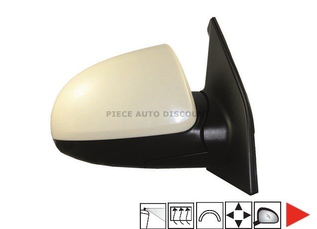 Acessar a peça Espelho direito eletrico, convexo, termico, preparado, 5 pins