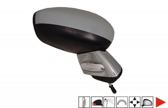 Acessar a peça Espelho direito elétrico, preparado + sonda + suporte cromado