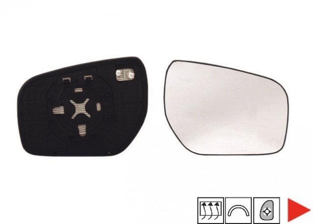 Acessar a peça Vidro com suporte direito convexo, termico 2008->2012