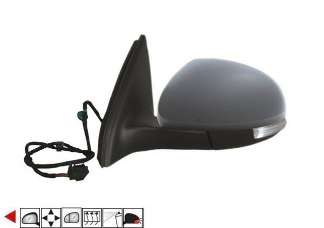 Acessar a peça Potência do espelho esquerdo, aquecido, preparado + pisca-pisca [ângulo amplo]