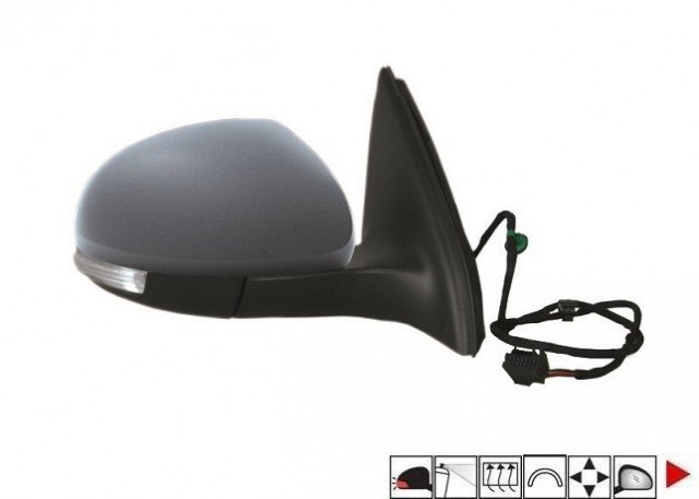 Acessar a peça Espelho direito elétrico, aquecido, preparado + indicador