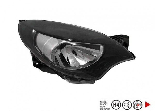 Acessar a peça Farol direito eletrico base preta h4 2012->