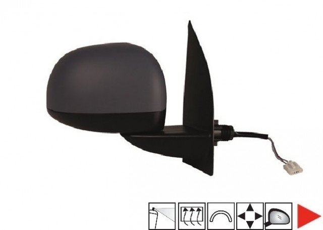 Acessar a peça Espelho retrovisor direito elétrico aquecido preparado 09->