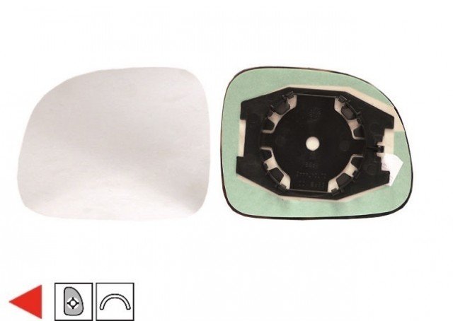 Acessar a peça Vidro com suporte esquerdo convexo 2010->