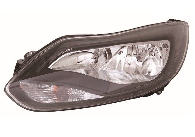 Farol esquerdo H1+H7 [Preto]