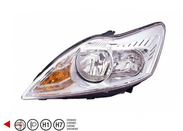 Acessar a peça Farol esquerdo eletrico base cromada h1+h7+py21w+w5w