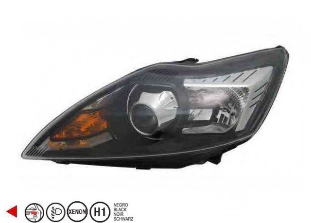 Acessar a peça XENON+H1 farol esquerdo [Preto].