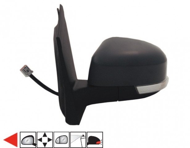 Acessar a peça Espelho esquerdo eletrico, asferico, preparado, com pisca, 5 pins