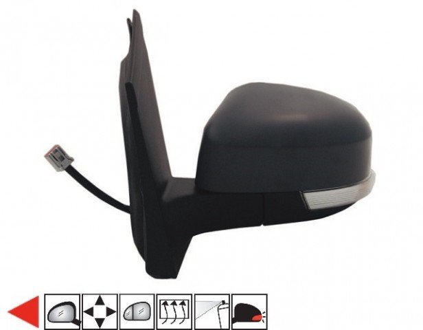 Acessar a peça Espelho esquerdo eletrico, asferico, termico, preparado, com pisca, 6 pins