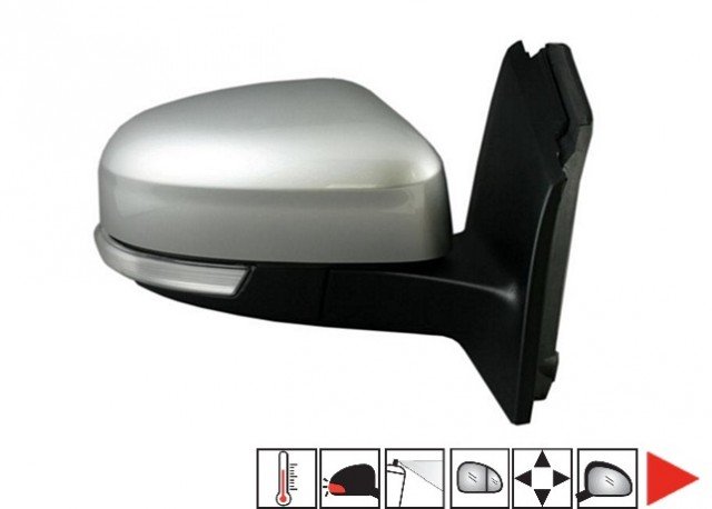 Acessar a peça Espelho direito elétrico, asférico, preparado, sonda, pisca,7 pins