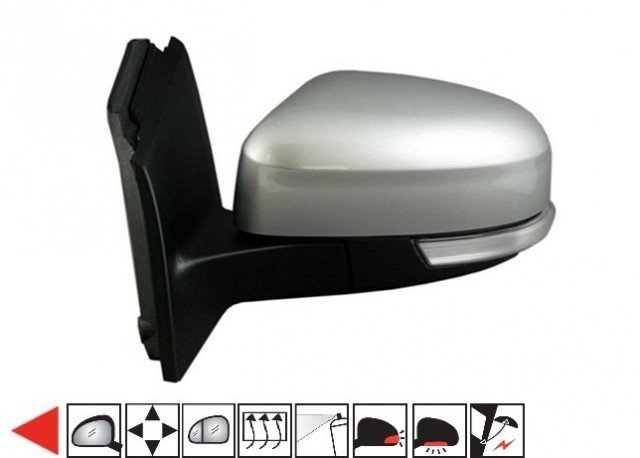 Acessar a peça Espelho retrovisor esquerdo, elétrico, aquecido, rebatível, preparado + pisca + cortesia (grande angular)