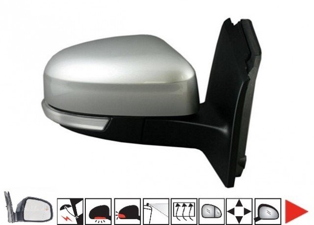 Acessar a peça Espelho rebatível elétrico aquecido preparado + pisca + cortesia + sonda + bsd [grande angular]