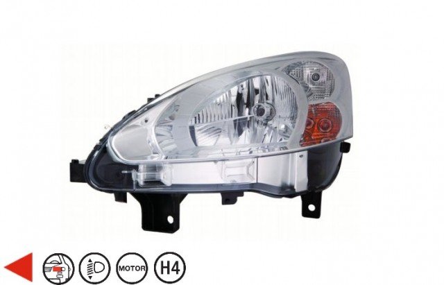 Acessar a peça Farol esquerdo elétrico H4