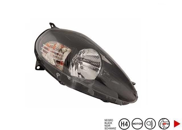 Acessar a peça Farol direito h4 [preto] ->08