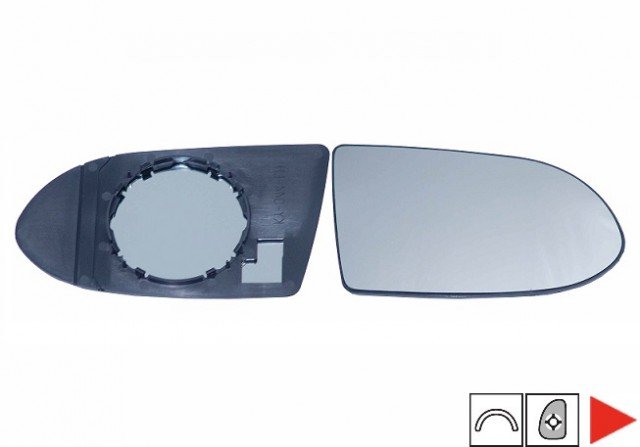 Acessar a peça Vidro com suporte direito convexo ->2002