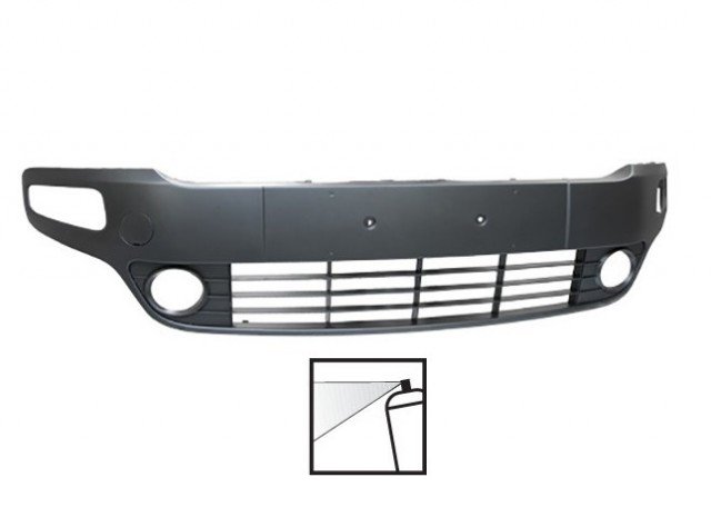 Acessar a peça Friso central para choques frente primario com buracos nevoeiro