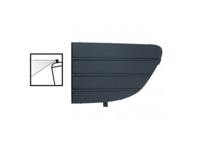 Acessar a peça Grelha inferior esquerda para choques frente primario sem buraco nevoeiro