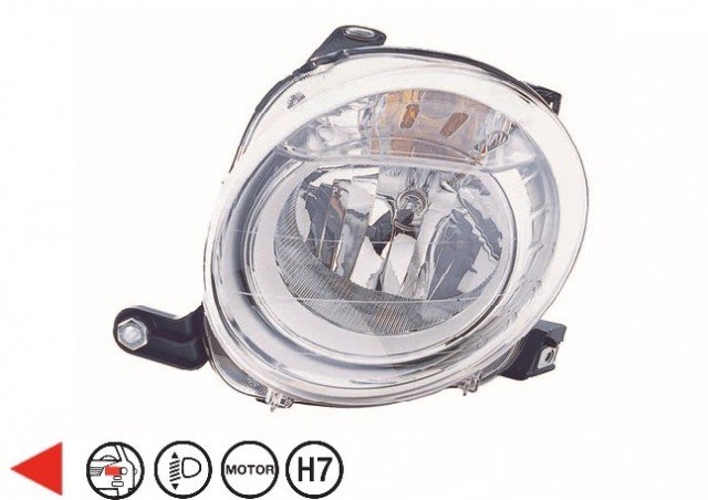 Acessar a peça Farol esquerdo eletrico com motor h7+wy21w Acessar a peça Farol esquerdo eletrico com motor h7+wy21w