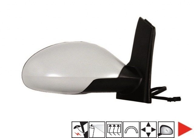 Acessar a peça Retrovisor direito elétrico, aquecido, dobrável preparado Acessar a peça Retrovisor direito elétrico, aquecido, dobrável preparado