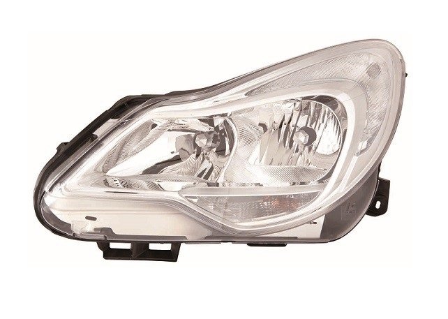 Farol esquerdo eletrico com motor/base cromada h1+h7+py24w+w21/5w 2011->