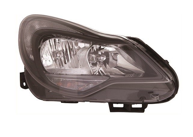 Acessar a peça Farol direito eletrico com motor/base preta h1+h7+py24w+w21/5w 2011->