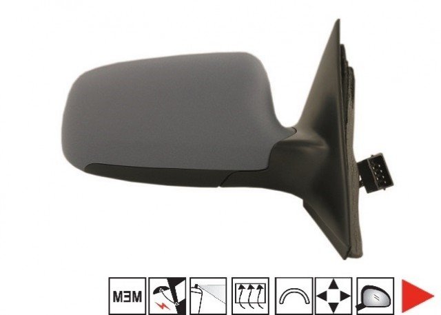 Acessar a peça Elétrico, aquecido, espelho direito rebatível, memória