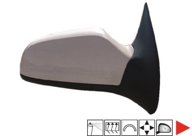 Acessar a peça Espelho direito eletrico, convexo, termico, preparado, 3 portas, gtc