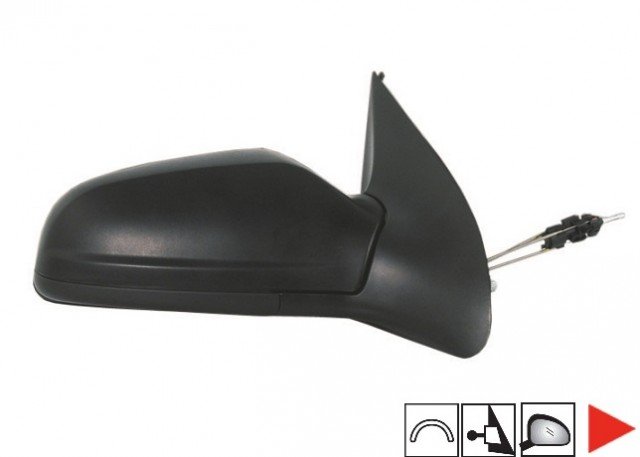 Acessar a peça Espelho direito mecânico, convexo, 5 portas