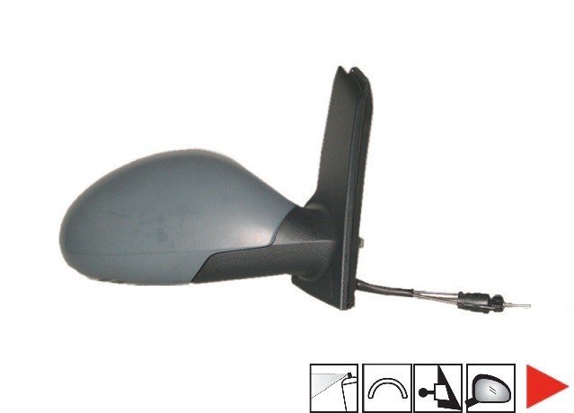 Acessar a peça Espelho direito mecânico preparado