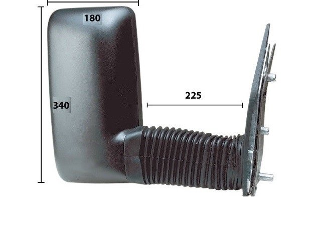 Acessar a peça Espelho direito com ângulo morto, manual, convexo, braço comprido (225x340x180)