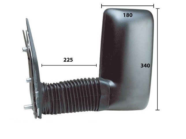 Acessar a peça Espelho aquecido manual esquerdo [longo]