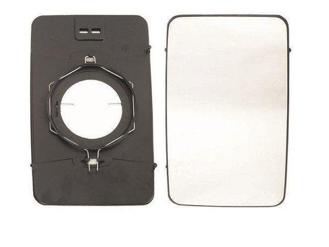 Vidro com suporte reversivel convexo