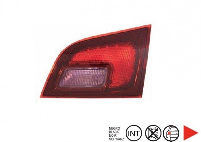 Acessar a peça Grupo optico interior traseiro direito base preta tipo vistefamiliar