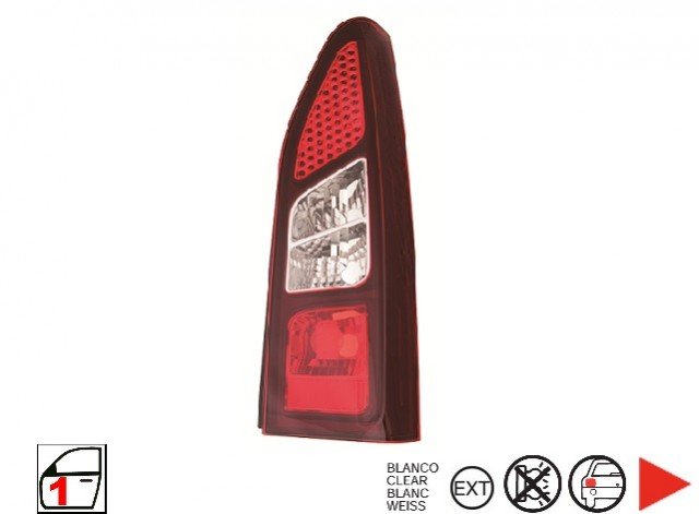 Acessar a peça Farolim traseiro direito 1 porta