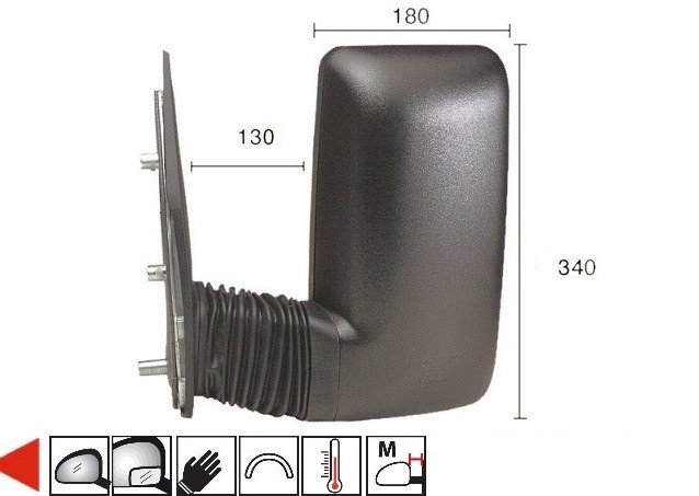 Acessar a peça Espelho esquerdo manual + sonda [médio]