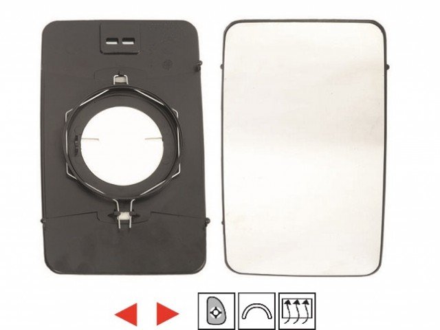 Acessar a peça Vidro + suporte de espelho aquecido [grande]