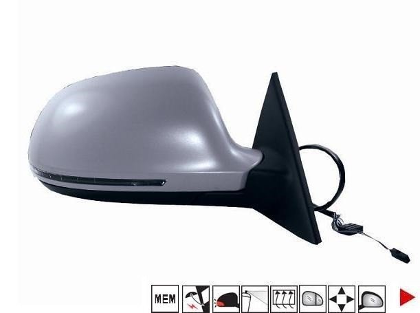 Acessar a peça Potência do espelho direito, aquecido, dobrável, memória, preparado + pisca [grande angular]