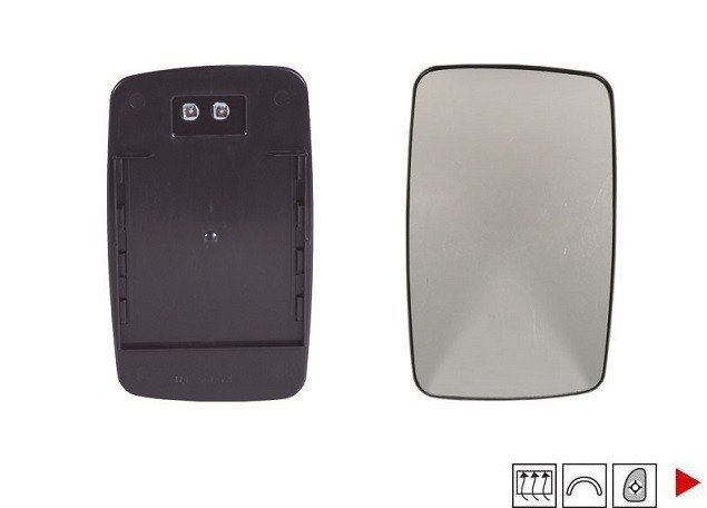 Acessar a peça Vidro + suporte do espelho retrovisor direito aquecido