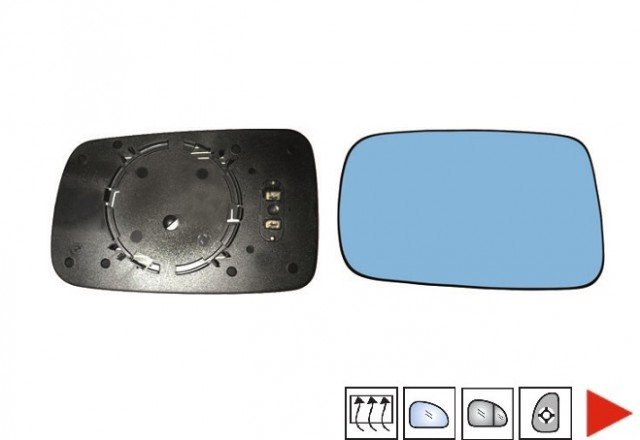 Acessar a peça Vidro azul + suporte espelho direito