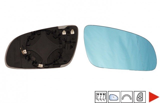 Acessar a peça Vidro azul + suporte do espelho retrovisor direito aquecido (até 2008) Acessar a peça Vidro azul + suporte do espelho retrovisor direito aquecido (até 2008)