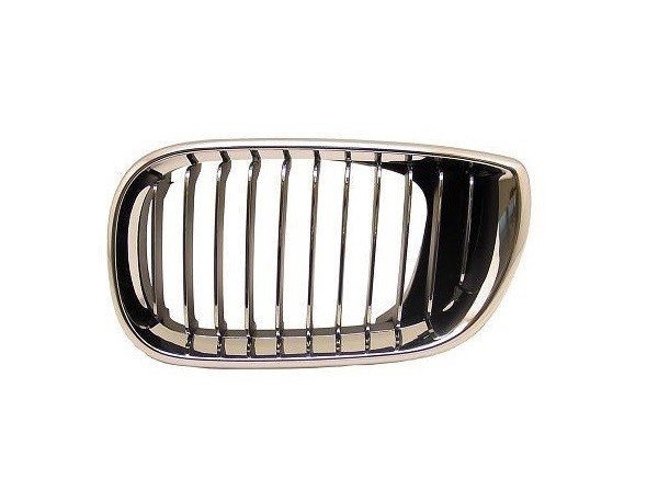 Acessar a peça Grelha esquerda quadro cromado/lamas cromadas/pretas