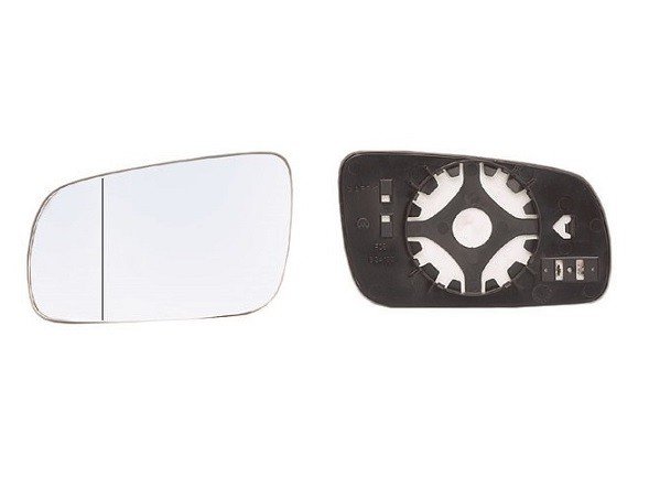 Acessar a peça Vidro + suporte do espelho retrovisor esquerdo, asférica, azul (modelo grande)
